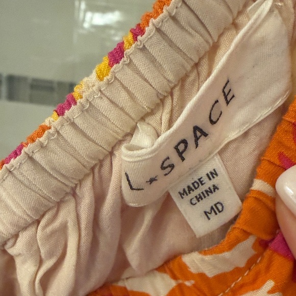 L*SPACE Floral One-Shoulder Side Opening Dress MED - Picture 2 of 7